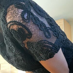 Lin Zhao Black silk dress